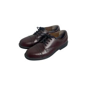 Dockers Men’s 10W Brown Leather Cap Toe Oxford Dress Shoes